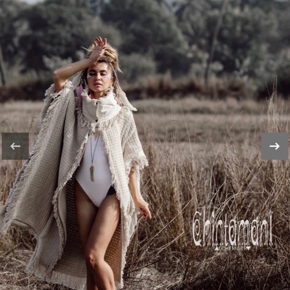 Chintamani Bohemian Poncho festival cape